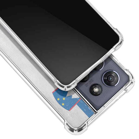 Slovenia Flag Distressed Moto G 5G (2025) Clear Case